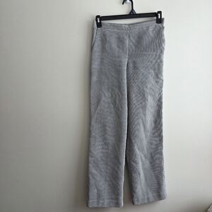 Alfred Dunner Grey Elastic Waist Small Wale Corduroy Pants Size 8 Petite
